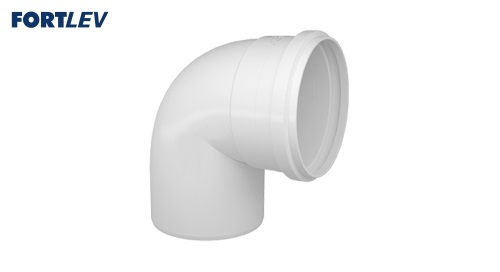 JOELHO 90 ESGOTO 75MM FORTLEV