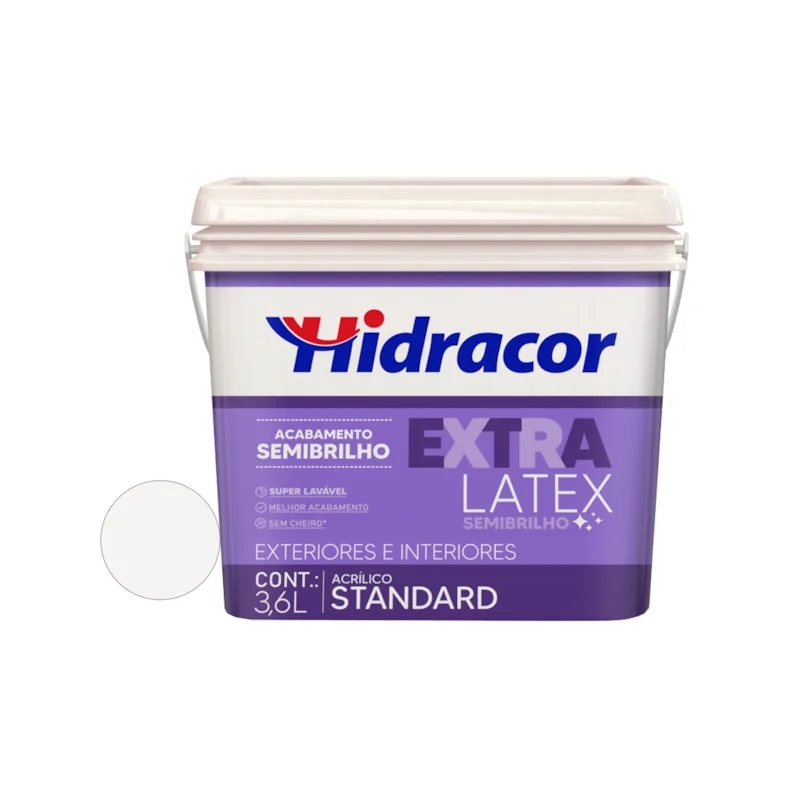 TINTA ACR EXTRALATEX S/BRI 3,6L BCO NEVE