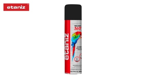 TINTA SPRAY ALTA TEMP PRETO FOSCO 400ML
