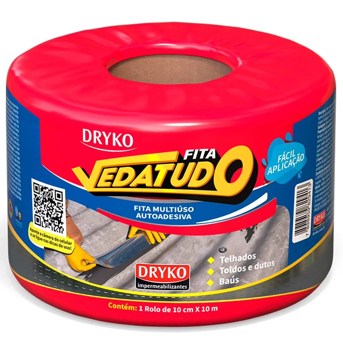 FITA VEDATUDO ALUM 10CM 10MT