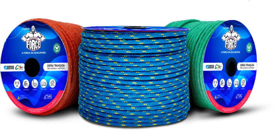 CORDA CARRETEL TRANC COLORIDA 6MM C/150M