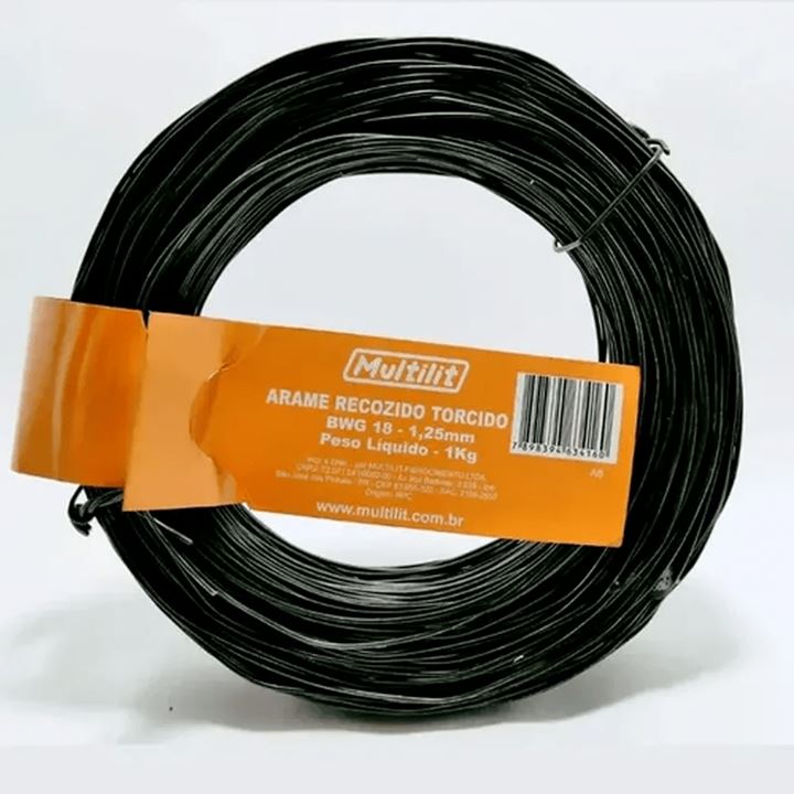 ARAME RECOZIDO TORCIDO BWG18 1KG