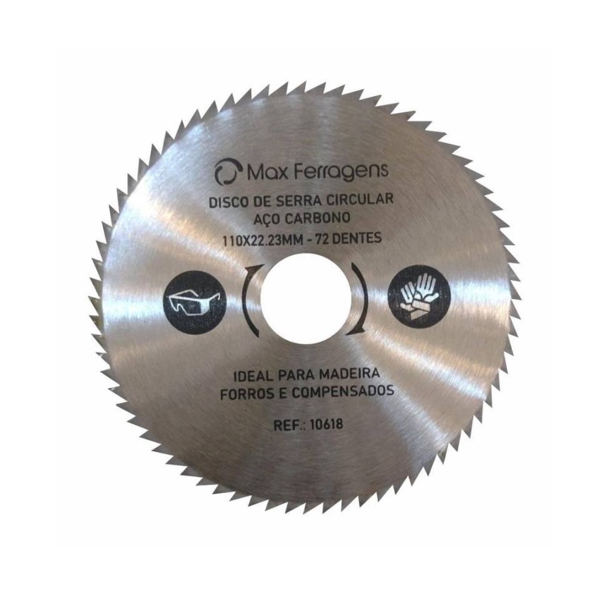 DISCO DE SERRA CIRCULAR P/MAD 110X72D