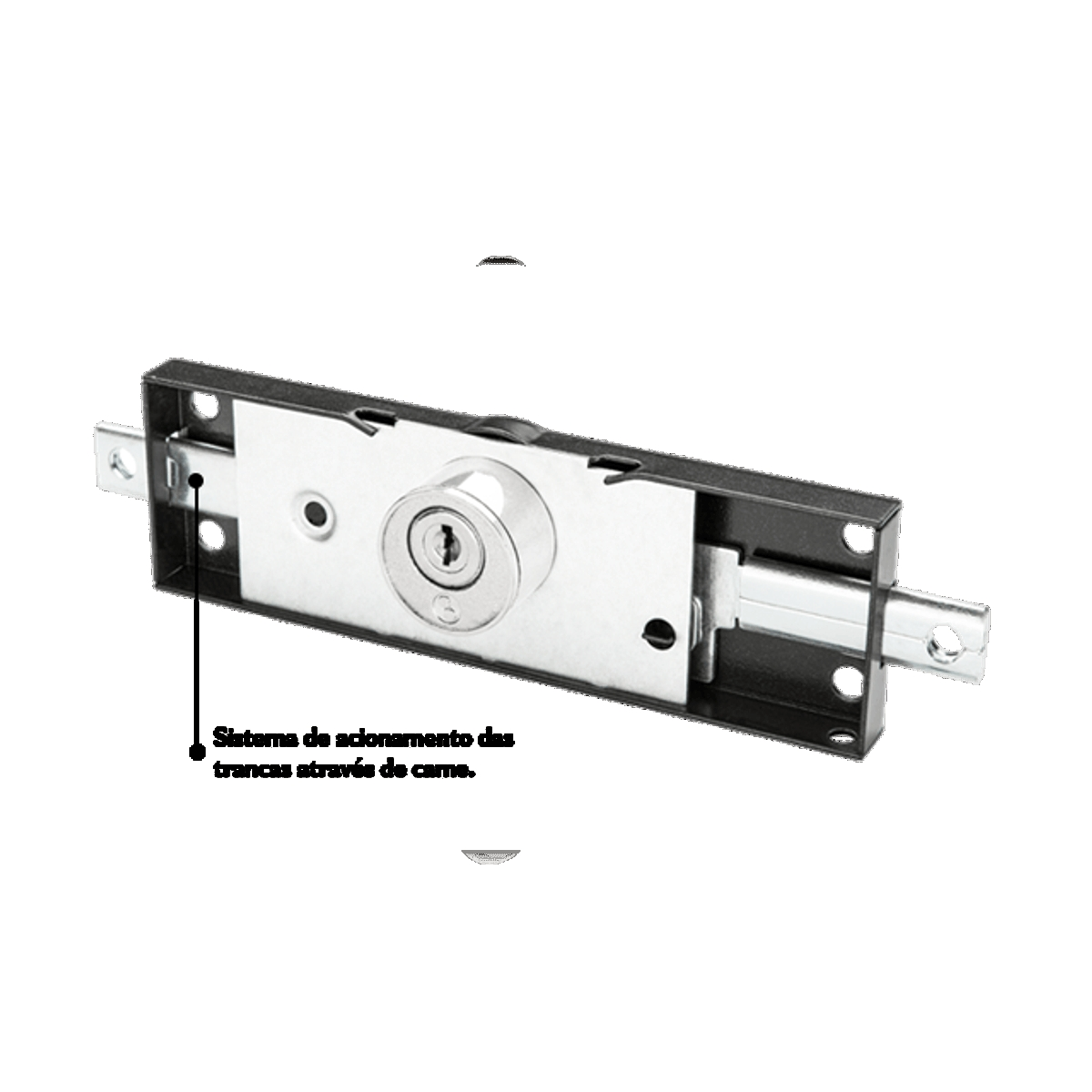 FECHADURA PORTA ENROLAR PY PRETO