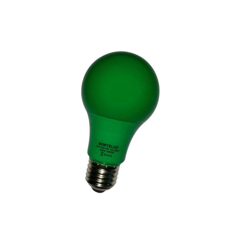 LAMPADA LED MOD GLOBO A60 5W VERDE